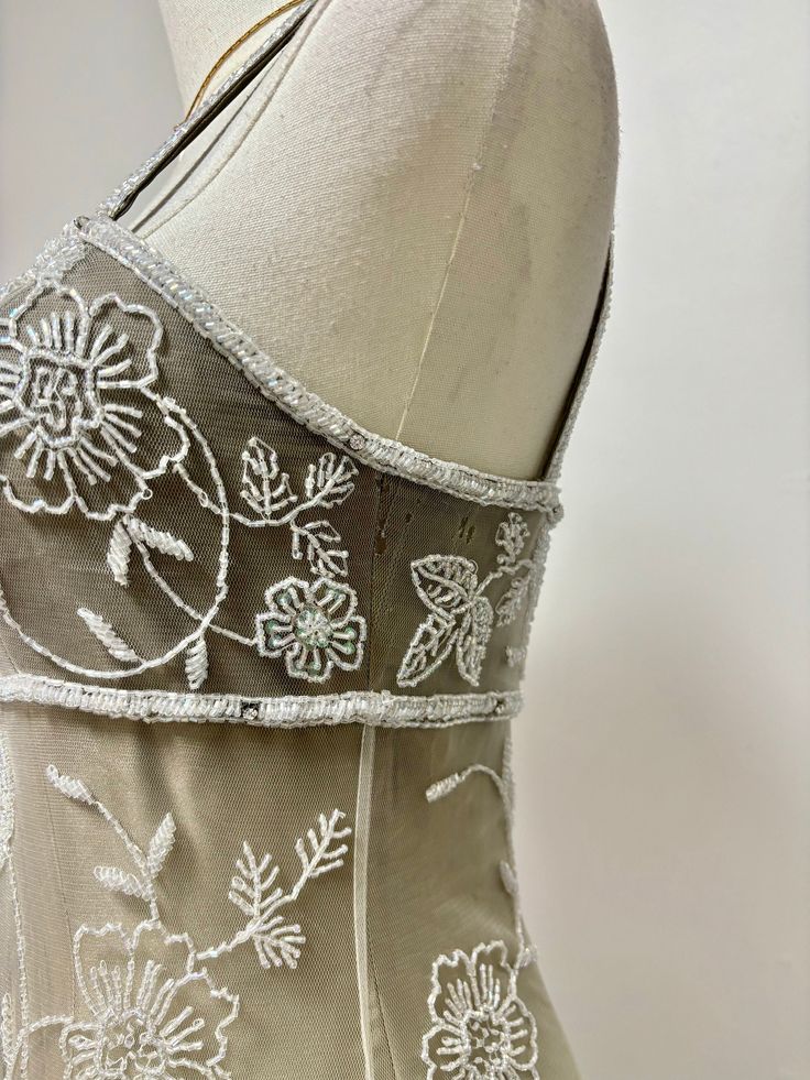 Champagne color gorgeous retro gradient exquisite beaded long elegant tulle ball gown evening dress party dress prom dress gh3192