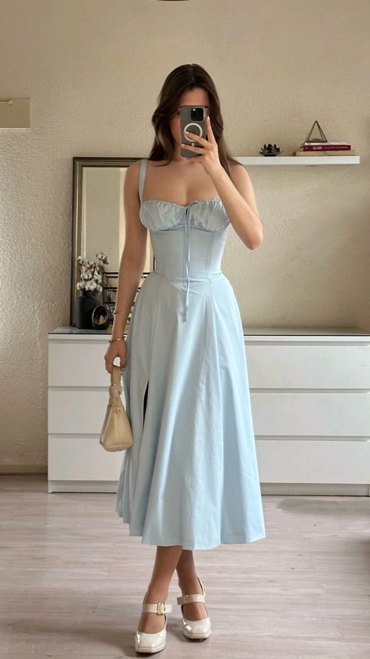 Light Blue Elegant Short/Long Chiffon Homecoming Dresses Prom Dresses Evening Dresses Party Dresses gh4119