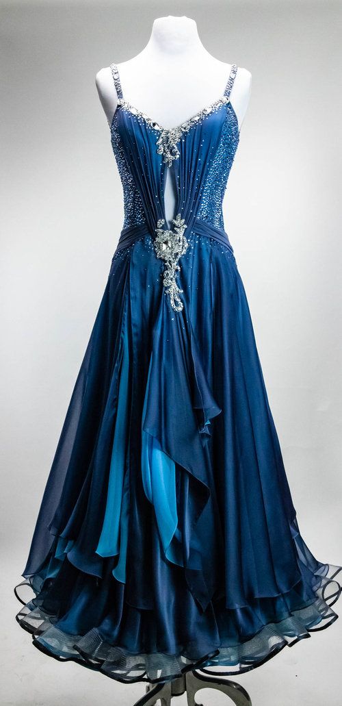 Robe de soirée longue en mousseline de soie, élégante et élégante, avec perles bleues, gh4225