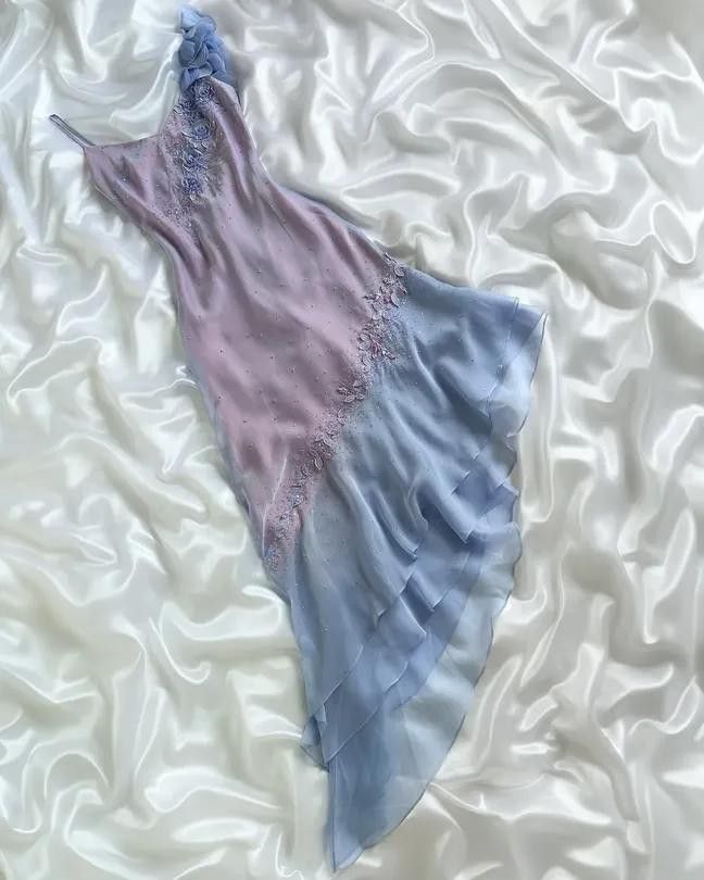 girlhomeshops--soft girl Homecoming Dress Purple Fairy Dress Exquisite Beaded Floral Mid-Length Personalized Elf Dress gh5655