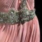Pink Gorgeous Shiny Elegant Exquisite Beaded Tulle Long Mermaid Floor Length Slim Ball Gown Evening Gown Party Dress Prom Dress gh3851