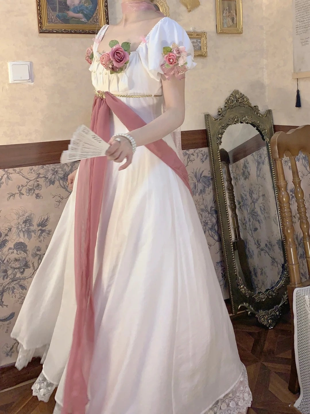 Pink Palace Elegant Girl Long Dress gh6656