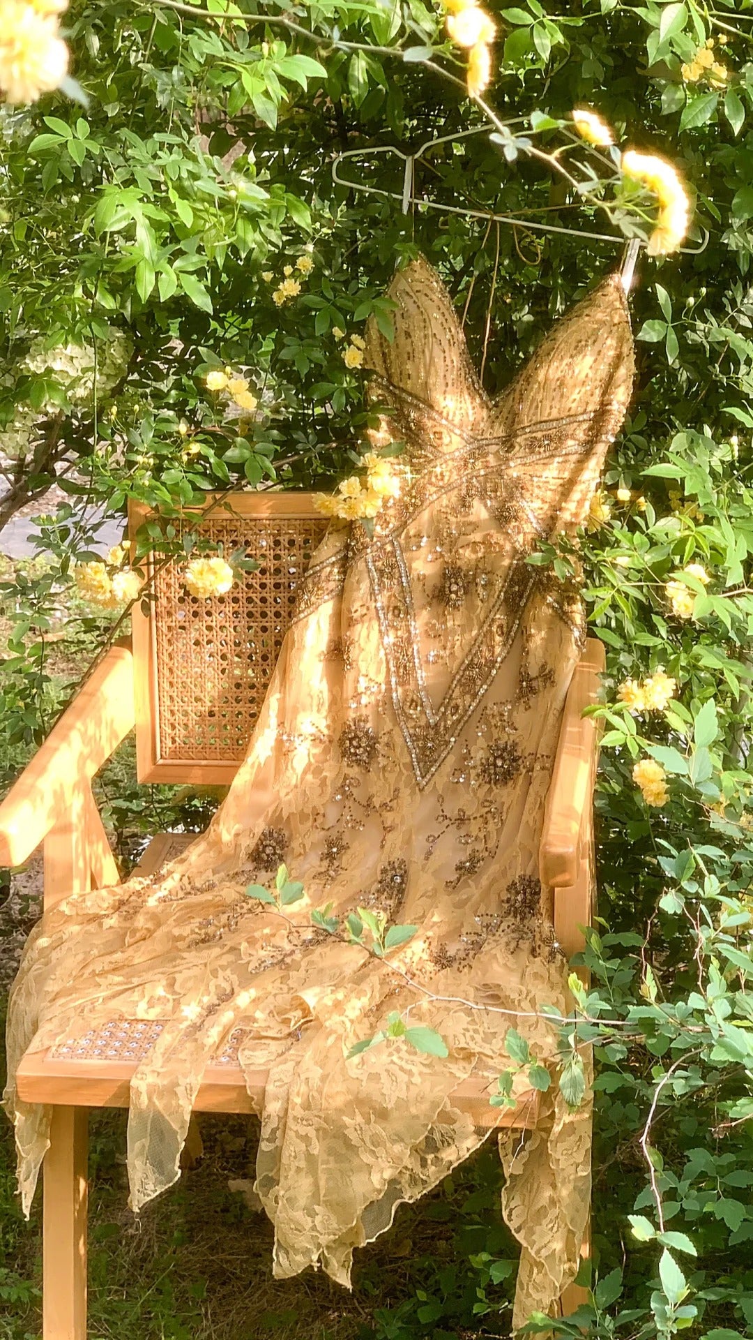 Robe de soirée en mousseline de soie et dentelle, magnifique et élégante, vintage, marron clair, exquise, perlée, longue, robe de bal, robe de fête d'anniversaire, robe de bal gh3950