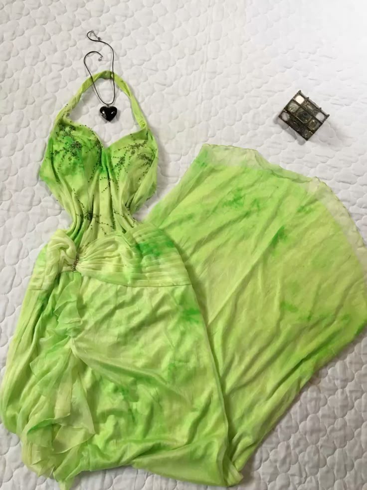 girlhomeshops - Robe de bal longue en mousseline de soie à bretelles dégradé vert gh5786