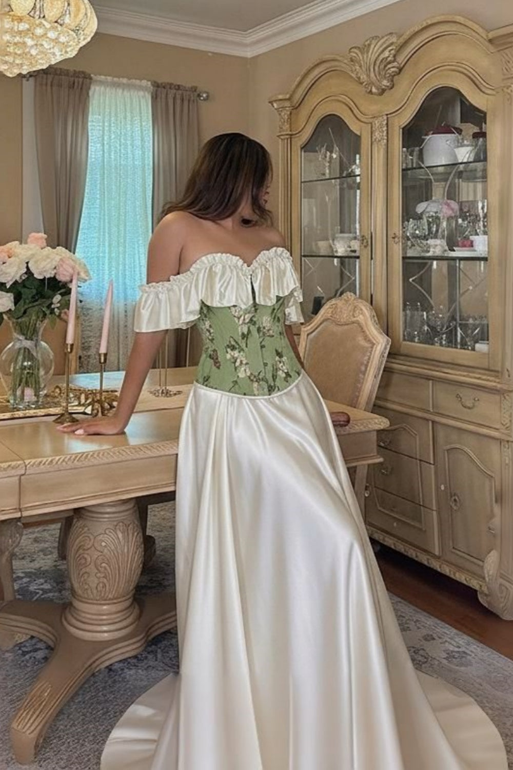 girlhomeshops- Retro elegant long prom dress gh6194