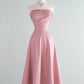 girlhomeshops--Pink Delicate Floral Short/Mid-Length Bodycon Satin Homecoming Dress gh5563