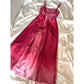 Girlhomeshops – Rotes, exquisites, florales, perlenbesetztes, modisches, langes Tüll-Ballkleid mit Abschlussballkleid gh5521