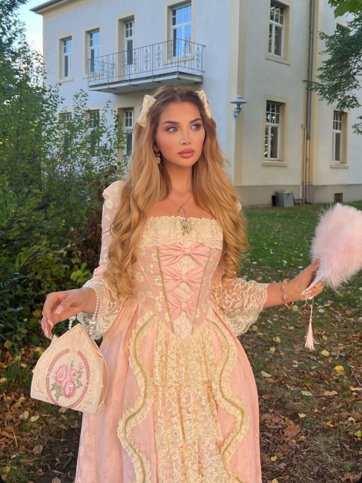 Robe de soirée longue rose rétro en dentelle, col carré, élégante, à la mode, gh3785