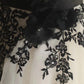 Robe de soirée longue en tulle et dentelle florale style cygne noir, tenue de princesse, gh4324