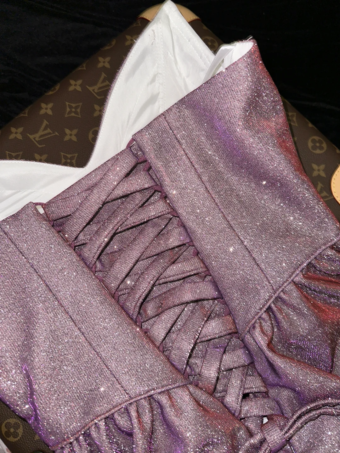 Purple Elegant Shiny Long Sequined Ball Gown Evening Dress  gh4386