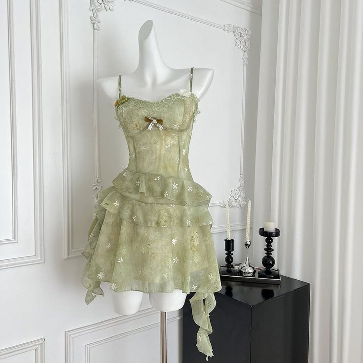 Green Sparkling Short Ruffle Chiffon Homecoming Dress gh4602