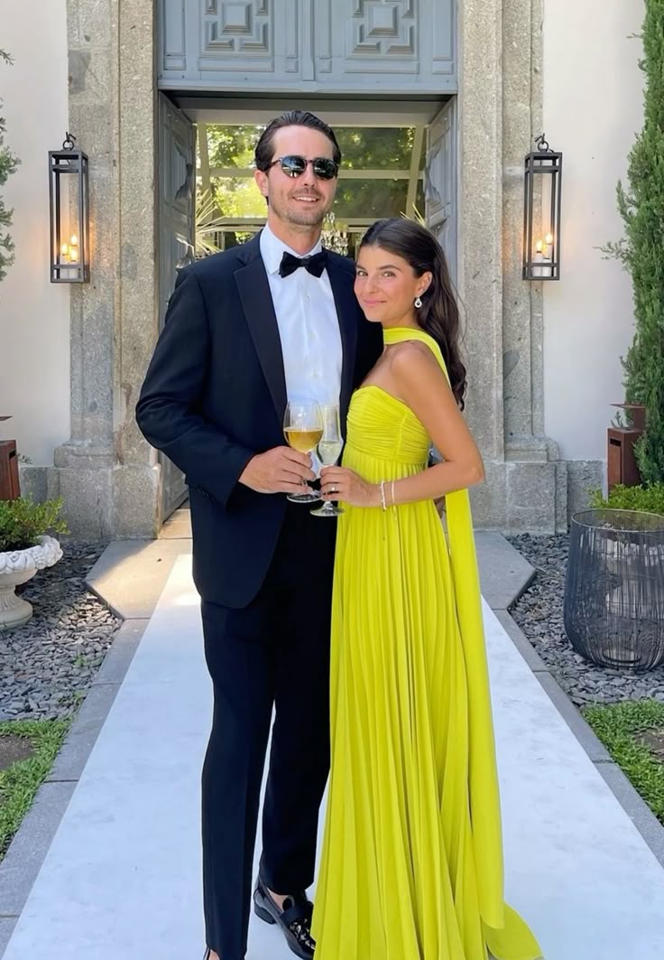 Yellow fashion elegant long chiffon ball gown evening dress wedding guest party dress gh3430