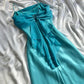 Blue fashion elegant spaghetti straps long chiffon elegant ball gown evening dress party dress gh3491