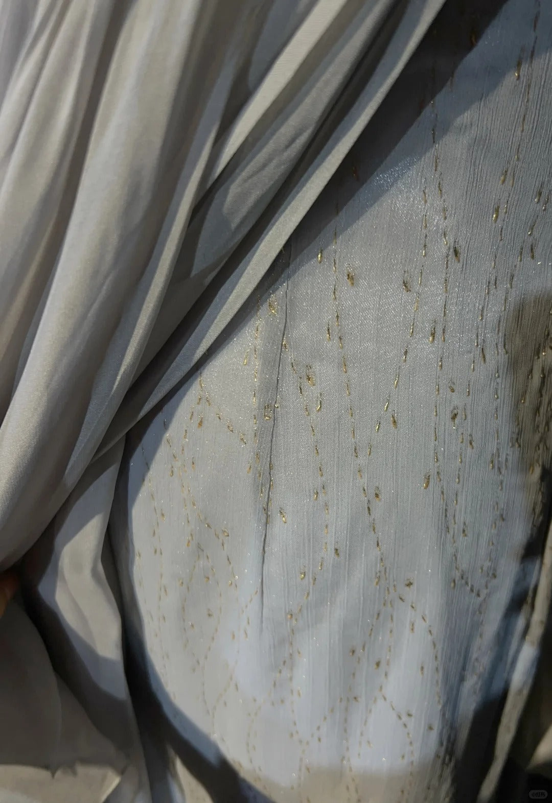 White Vintage Ancient Greek Goddess Gorgeous Sparkling Elegant Exquisite Gold Rhinestone Beads Tulle Long Mermaid Floor Length Trail Slim Fairy Ball Gown Evening Gown Party Dress Prom Gown gh3852