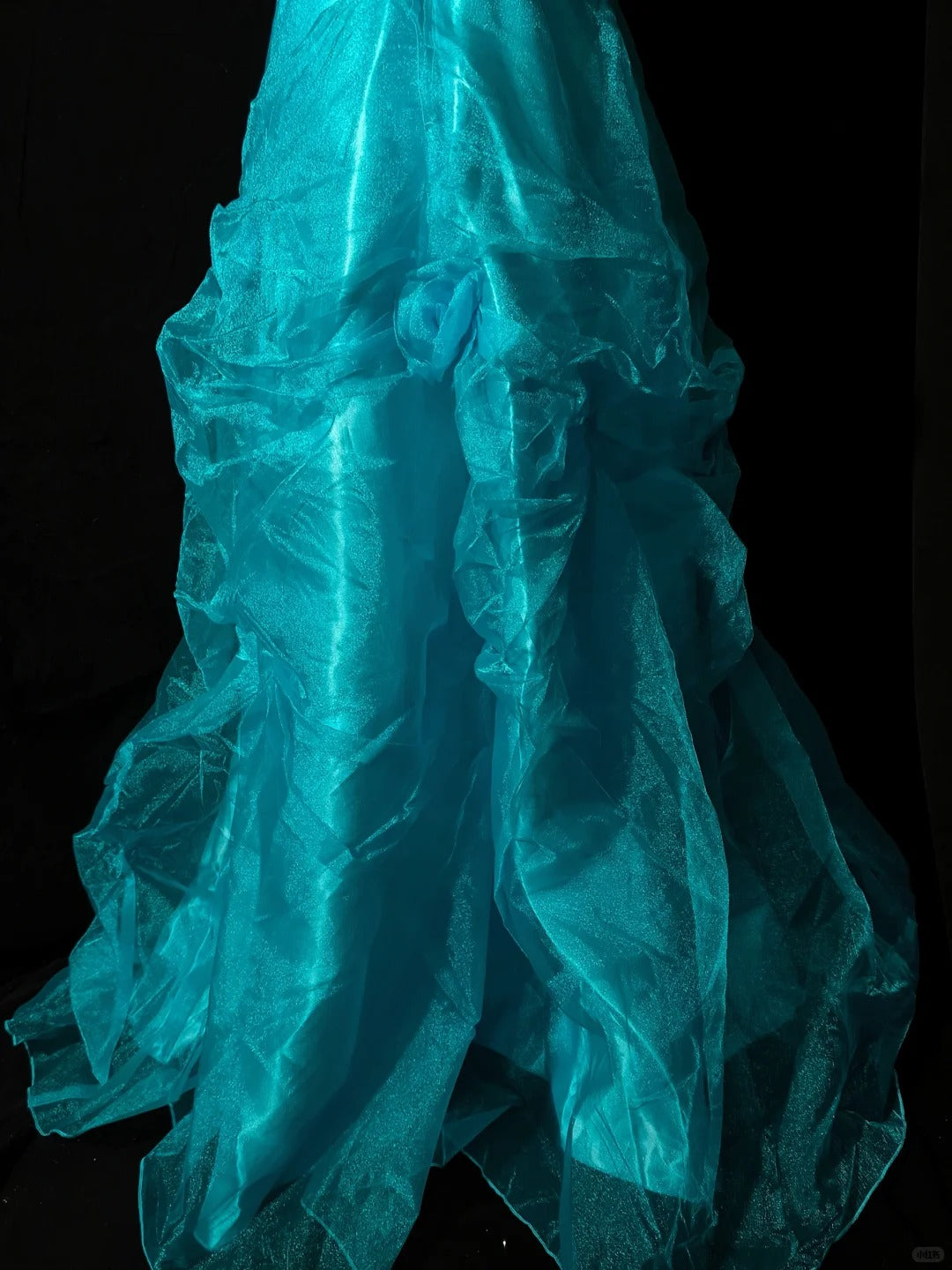 Robe de soirée longue bleue en tulle pour adulte, élégante et douce, gh4471