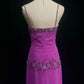girlhomeshops-Purple beaded long satin Prom dress gh6245