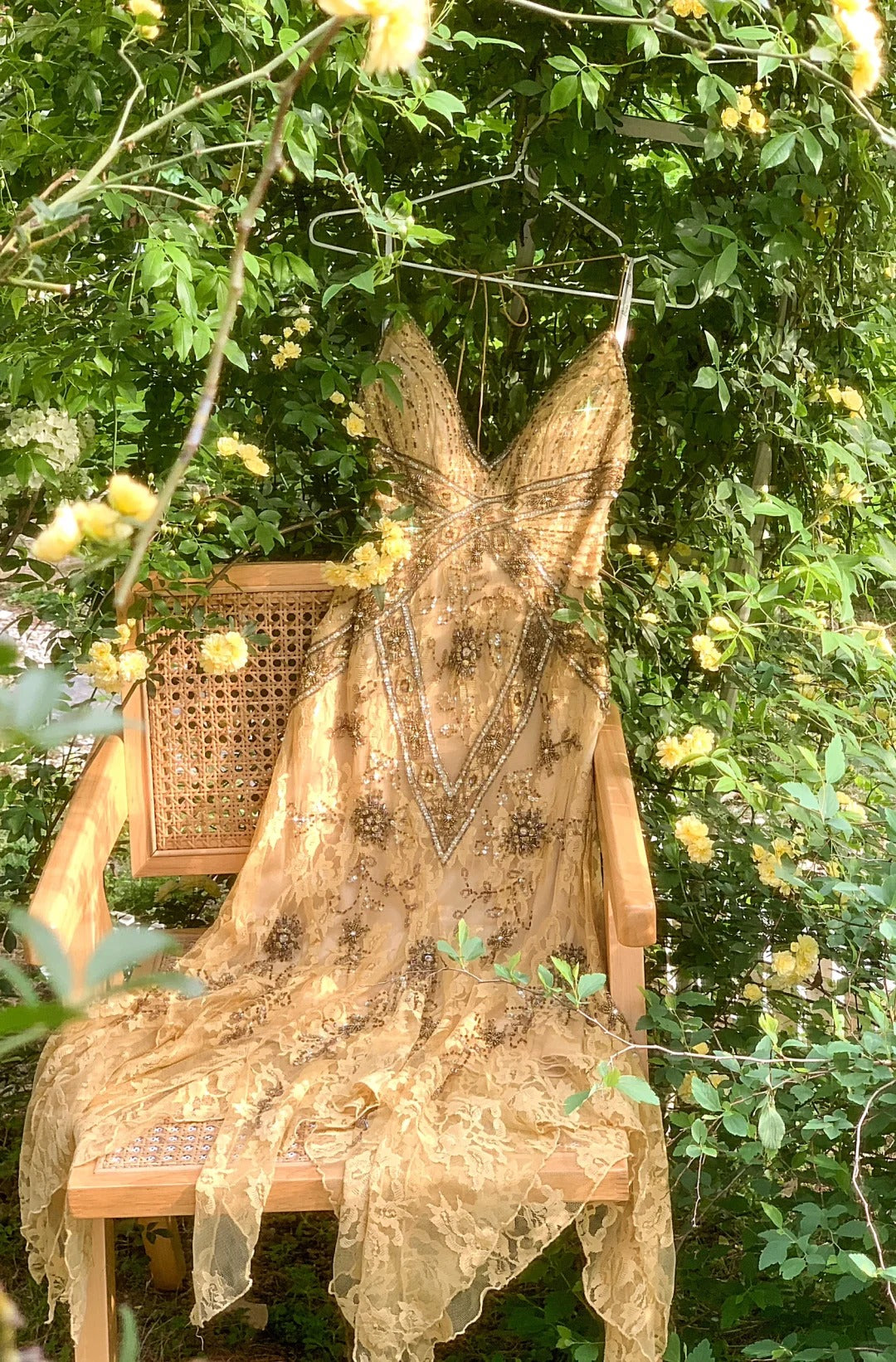 Robe de soirée en mousseline de soie et dentelle, magnifique et élégante, vintage, marron clair, exquise, perlée, longue, robe de bal, robe de fête d'anniversaire, robe de bal gh3950