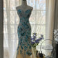 Blue Gorgeous Shiny Exquisite Beaded Long Chiffon Tulle Sequin Ball Gown Evening Gown Party Gown Birthday Gown Date Gown gh4162