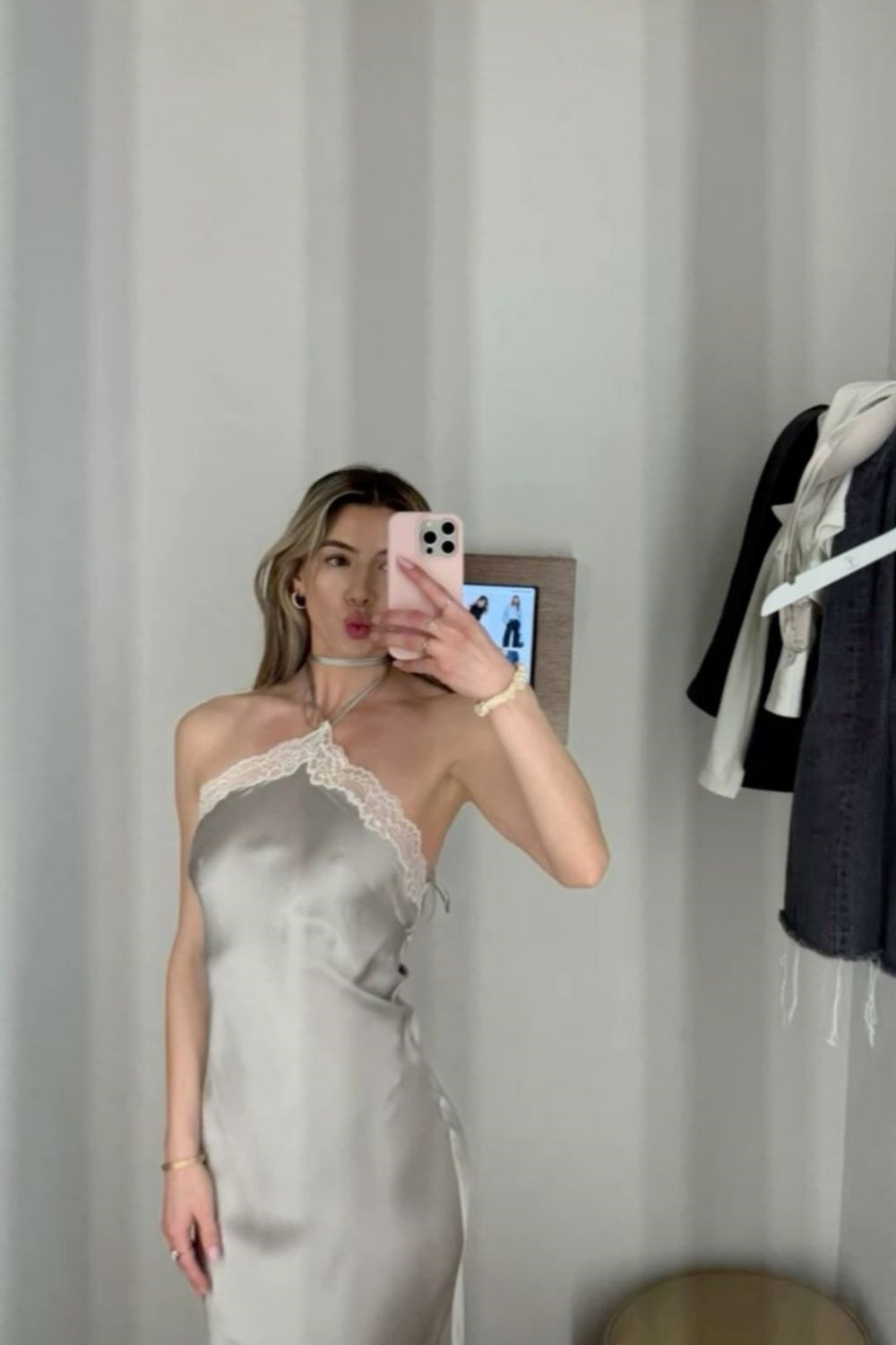 Blue/SilverStrapless Lace Off-shoulder Fashion Long Satin Ball Gown Evening Dress Party Dress gh3025