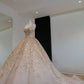 Nude pink gorgeous shiny gold sequins elegant long tulle sequin ball gown evening dress gh3197