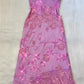 Pink Fashion Exquisite Beaded Spaghetti Strap A-Line Lace Floor Length Elegant Ball Gown Evening Dress gh3168