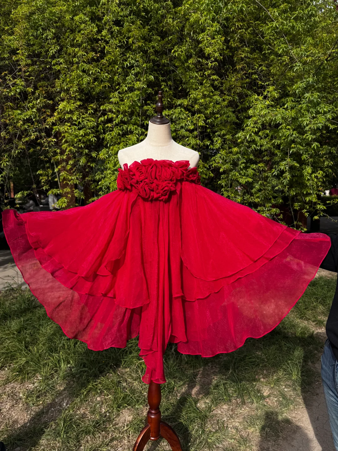 Rot Atemberaubende Mode Vintage Elegante Zarte Blumen Lange Chiffon Homecoming Kleid Ballkleid Abendkleid Geburtstag Party Kleid gh4145