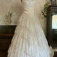 girlhomeshops--White Long Elegant Tulle Ball Gown Wedding Dress gh5565