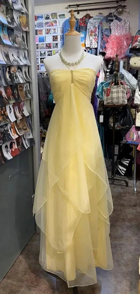 girlhomeshops-Yellow Fairy Dress gh6297