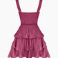 Pink Fashion Shiny Cute Ruffle Short Chiffon Homecoming Dress Birthday Holiday Party Dress gh4849