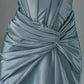 Free custom color and size blue/burgundy elegant off the shoulder pleated satin long formal mermaid ball gown evening dress party dress gh4245