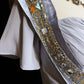 Robe de soirée longue en satin gris avec broderies et perles exquises, sequins, bretelles spaghetti, robe de bal, gh4103