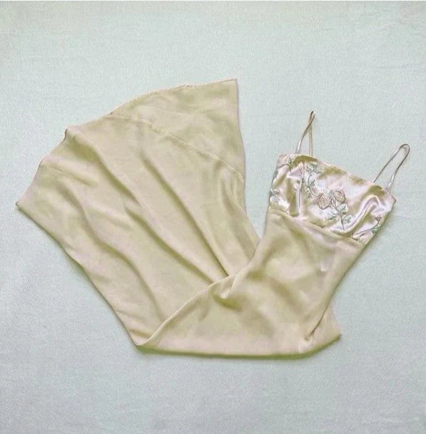 Robe de bal longue en satin rose à bretelles spaghetti et broderies en mousseline de soie, robe de soirée, robe de demoiselle d'honneur, gh4102