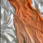 Girlhomeshops - Robe longue en satin vert orange à motif floral, tenue de soirée tendance et élégante, idéale pour un week-end, une soirée ou une soirée, gh5659