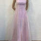 Pink Elegant Beautiful Floral Vintage A-Line Spaghetti Strap Long Chiffon Tulle Ball Gown Evening Dress Birthday Party Dress Prom Dress gh3908