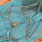 Blue Beaded Long Satin Mermaid Ball Gown Evening Gown Party Dress gh4439