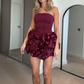 girlhomeshops--Stylish And Simple Short Satin Homecoming Dress gh5631