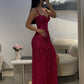 girlhomeshops-Gorgeous and shiny crimson glitter tight long slit prom dress gh5798