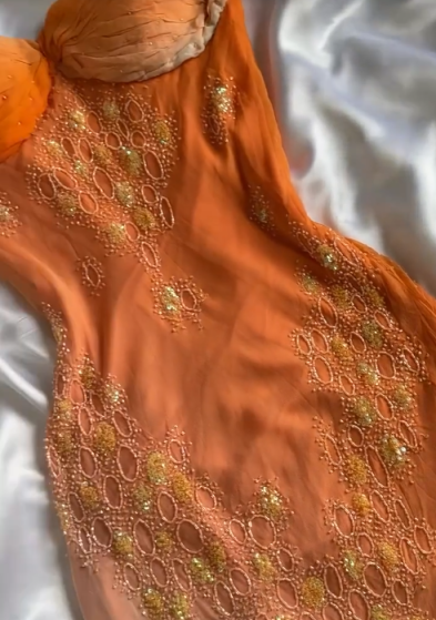 Girlhomeshops - Robe longue en satin vert orange à motif floral, tenue de soirée tendance et élégante, idéale pour un week-end, une soirée ou une soirée, gh5659