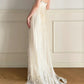 Girlhomeshops-Ivory White Long Beaded Sequin Chiffon Prom Dress Evening Dress Party Dress gh5244