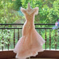 Girlhomeshops-Pink Gorgeous Elegant Shiny Long Mermaid Tulle Quinceanera Dresses Ball Gown Graduation Dress Princess gh5003