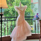 Girlhomeshops-Pink Gorgeous Elegant Shiny Long Mermaid Tulle Quinceanera Dresses Ball Gown Graduation Dress Princess gh5003