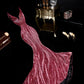 Pink glitter mermaid fishtail backless dinner prom dress ball dress evening dress gh4362