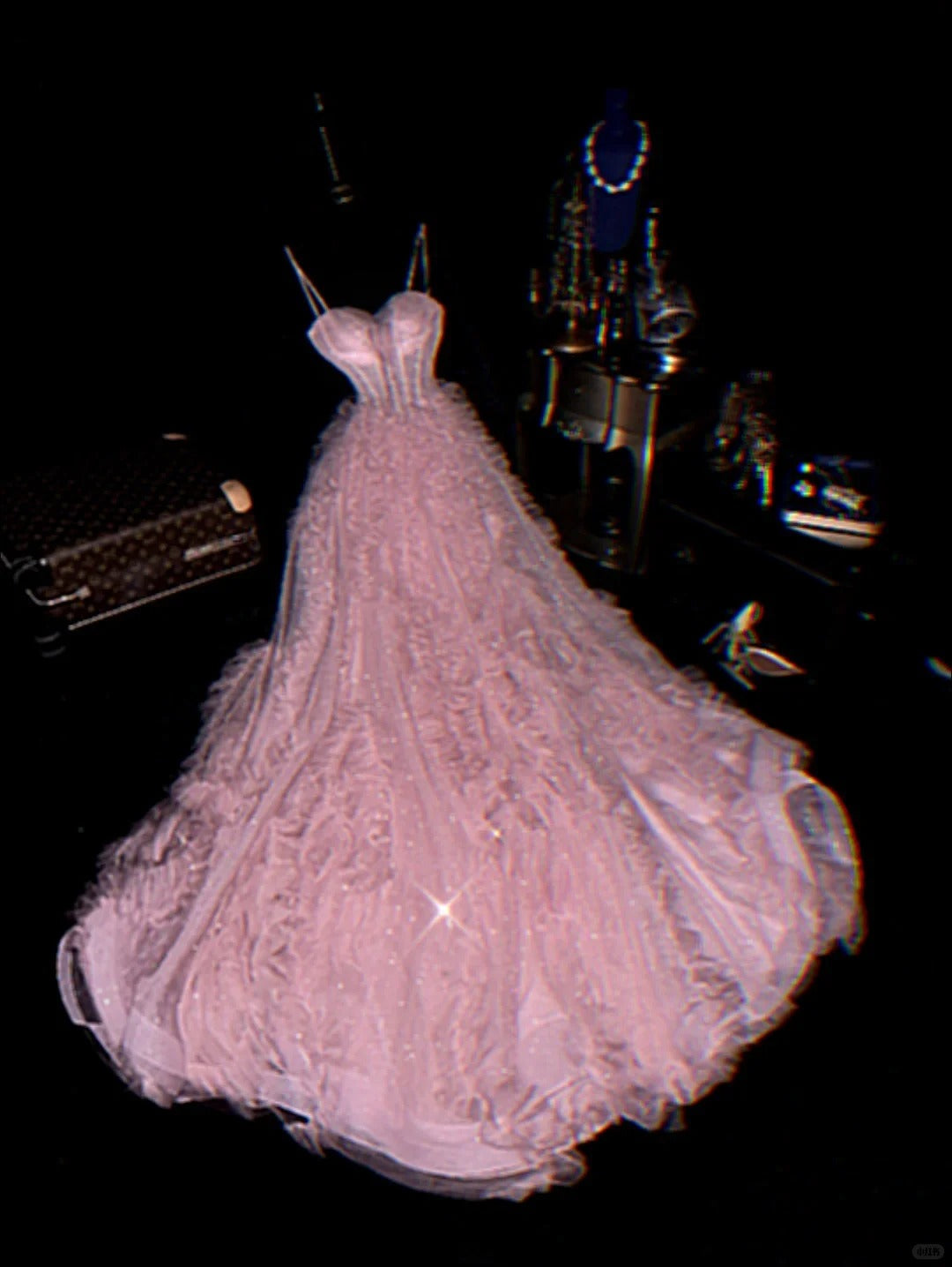 Pink elegant sweet gorgeous long tulle ball gown evening dress graduation dress gh4452