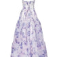 Purple Fashion Elegant Floral Long Chiffon Ball Gown Evening Dress Party Dress Graduation Dress gh3225