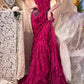 Pink Beaded Beautiful Mermaid Long Chiffon Ball Gown Evening Dress Party Dress gh4442