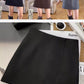 A-line winter skirt, flattering for petite women, thick and stylish, plus size   11292