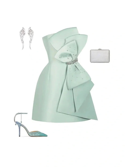 Mint Green Short Homecoming Dress Prom Dress Evening Dress Party Dress gh4355