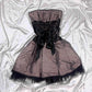 Y2K brown and black lace prom dress homecoming dress gothic dress fairy dress gh4597