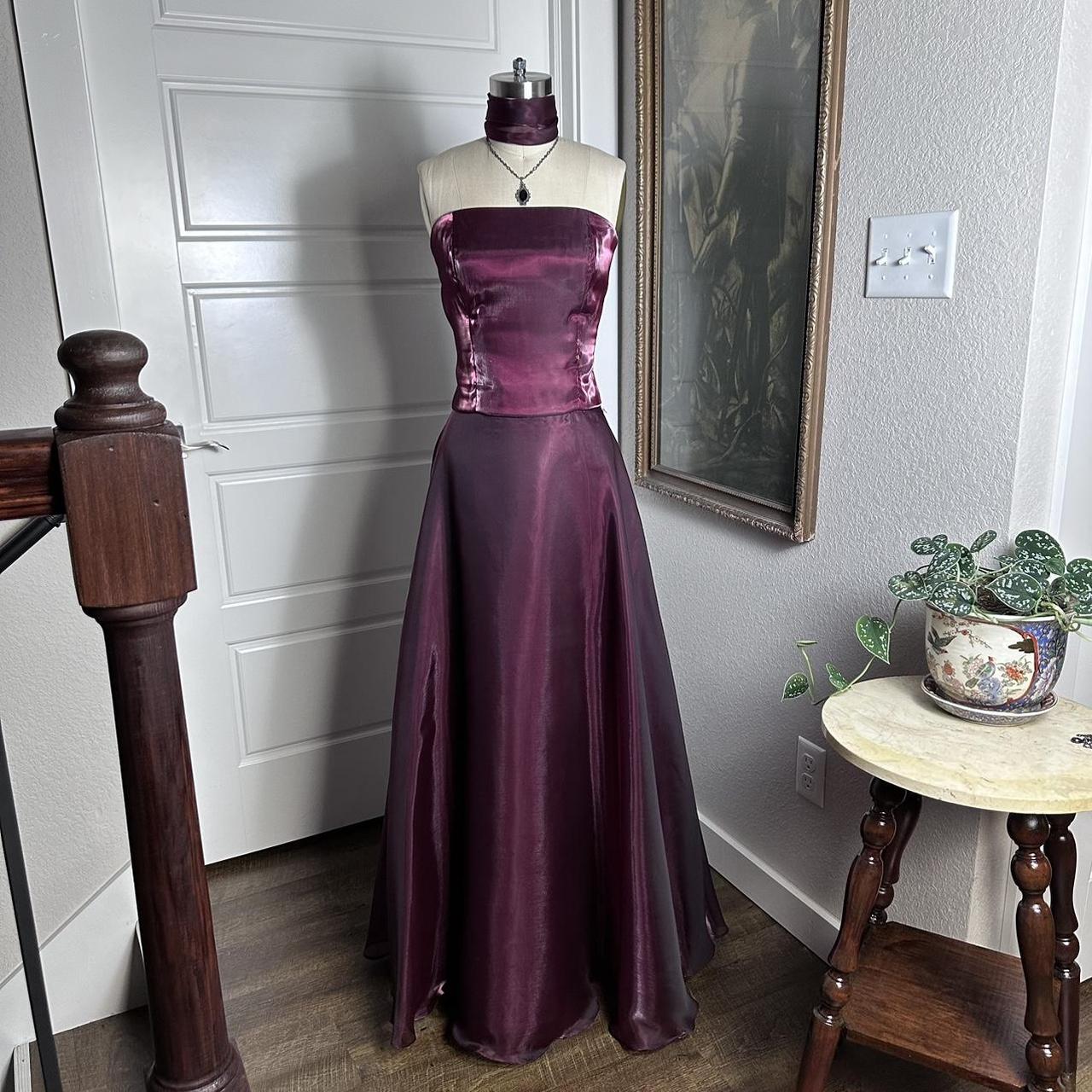 Purple Elegant Vintage Fashion Long Tulle Prom Dress Evening Gown Party Dress gh3585