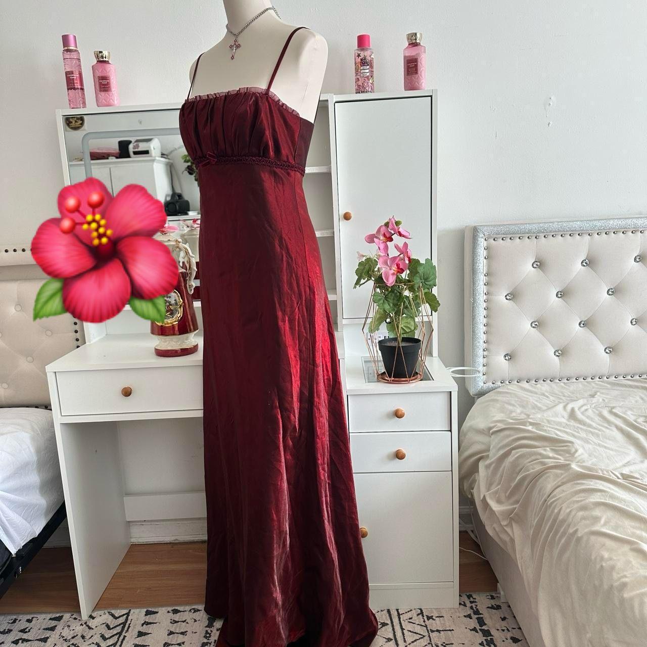 Robe de soirée élégante et longue en mousseline de soie et tulle, style vintage bordeaux, brillante, tendance, mignonne et douce, robe de bal, robe de fête d'anniversaire, robe de bal, robe de remise de diplôme, gh3886